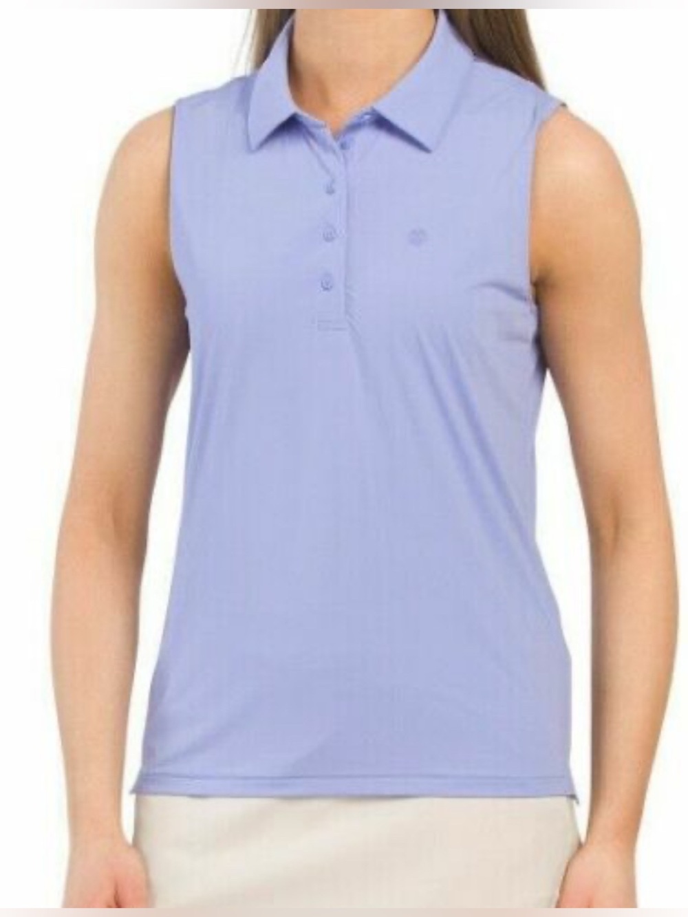 G/FORE Women’s Sleeveless Polo Camisole in Light Lavender